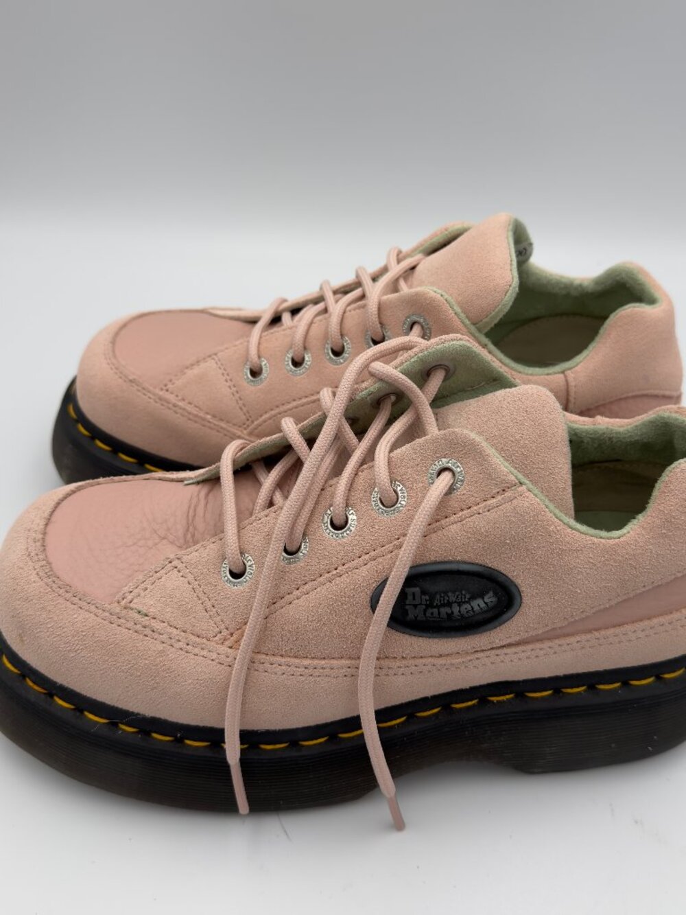 Dr. Martens Buzz 5-Eye Powder Pink Platform Shoes